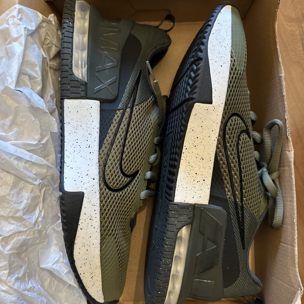Nike Air Max Alpha Trainer 6 Sneakers Men's Size 12 Olive Black NEW FQ1833-200